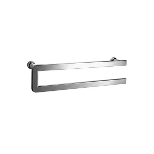 Flattended Towel Bar With Knob - OGH-TB-1S STD