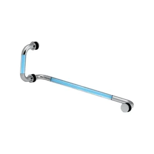Shower Door Handle With Towel Bar - OGH-TB-3 250x450MM SWAN-BLUE PSS